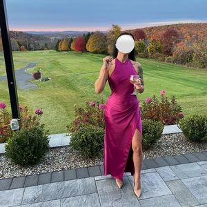 Hello Molly Light Minds Midi Dress Fuchsia - Medium